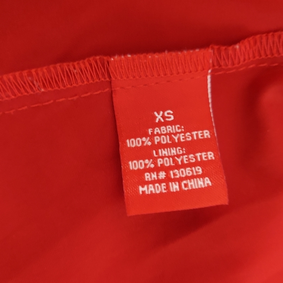 CIAO MILANO RED UNLINED WINDBREACKER  JACKET SZ. XSmall - Picture 4 of 12